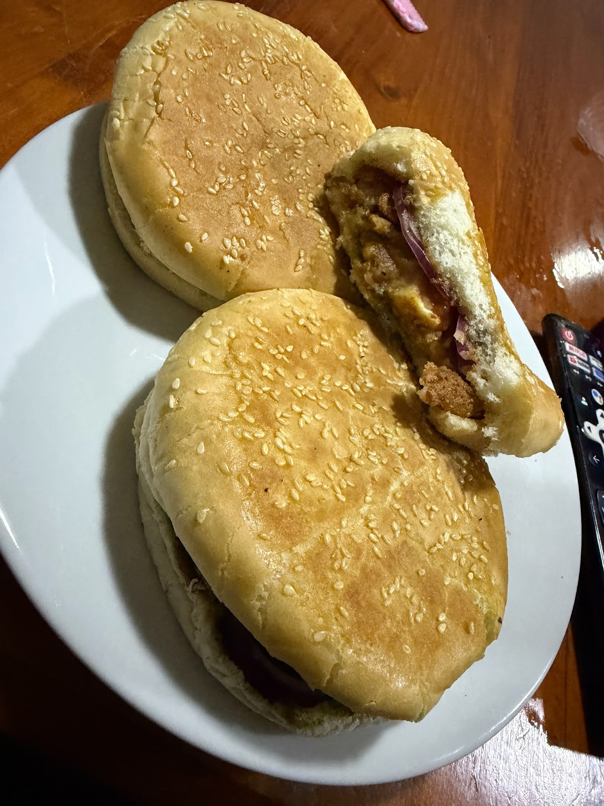 Homemade chicken burgers